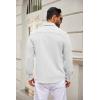 imageCOOFANDY Mens Casual Button Down Shirt Long Sleeve Lightweight Jacket Fashion Textured ShirtsWhite