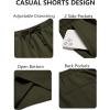 imageCOOFANDY Mens Casual Drawstring Shorts Lightweight Elastic Waist Walking Shorts with PocketsArmy Green