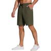 imageCOOFANDY Mens Casual Drawstring Shorts Lightweight Elastic Waist Walking Shorts with PocketsArmy Green