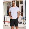 imageCOOFANDY Mens Casual Drawstring Shorts Lightweight Elastic Waist Walking Shorts with PocketsBlack