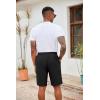 imageCOOFANDY Mens Casual Drawstring Shorts Lightweight Elastic Waist Walking Shorts with PocketsBlack