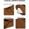 imageCOOFANDY Mens Casual Drawstring Shorts Lightweight Elastic Waist Walking Shorts with PocketsBrown