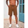 imageCOOFANDY Mens Casual Drawstring Shorts Lightweight Elastic Waist Walking Shorts with PocketsBrown