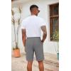 imageCOOFANDY Mens Casual Drawstring Shorts Lightweight Elastic Waist Walking Shorts with PocketsDark Grey