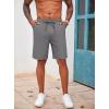 imageCOOFANDY Mens Casual Drawstring Shorts Lightweight Elastic Waist Walking Shorts with PocketsDark Grey