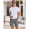 imageCOOFANDY Mens Casual Drawstring Shorts Lightweight Elastic Waist Walking Shorts with PocketsDark Grey