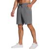 imageCOOFANDY Mens Casual Drawstring Shorts Lightweight Elastic Waist Walking Shorts with PocketsDark Grey