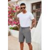 imageCOOFANDY Mens Casual Drawstring Shorts Lightweight Elastic Waist Walking Shorts with PocketsDark Grey