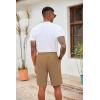 imageCOOFANDY Mens Casual Drawstring Shorts Lightweight Elastic Waist Walking Shorts with PocketsDark Khaki