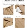 imageCOOFANDY Mens Casual Drawstring Shorts Lightweight Elastic Waist Walking Shorts with PocketsKhaki