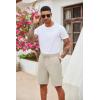 imageCOOFANDY Mens Casual Drawstring Shorts Lightweight Elastic Waist Walking Shorts with PocketsLight Grey