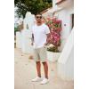 imageCOOFANDY Mens Casual Drawstring Shorts Lightweight Elastic Waist Walking Shorts with PocketsLight Grey