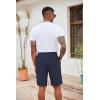 imageCOOFANDY Mens Casual Drawstring Shorts Lightweight Elastic Waist Walking Shorts with PocketsNavy Blue