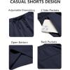 imageCOOFANDY Mens Casual Drawstring Shorts Lightweight Elastic Waist Walking Shorts with PocketsNavy Blue