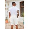 imageCOOFANDY Mens Casual Drawstring Shorts Lightweight Elastic Waist Walking Shorts with PocketsWhite