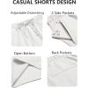imageCOOFANDY Mens Casual Drawstring Shorts Lightweight Elastic Waist Walking Shorts with PocketsWhite