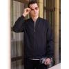 imageCOOFANDY Mens Casual Varsity Jacket Vintage Lightweight Bomber Jackets Zip Up Fashion CoatBlack