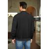 imageCOOFANDY Mens Casual Varsity Jacket Vintage Lightweight Bomber Jackets Zip Up Fashion CoatBlack