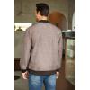 imageCOOFANDY Mens Casual Varsity Jacket Vintage Lightweight Bomber Jackets Zip Up Fashion CoatKhaki