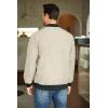 imageCOOFANDY Mens Casual Varsity Jacket Vintage Lightweight Bomber Jackets Zip Up Fashion CoatLight Khaki