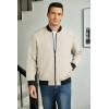 imageCOOFANDY Mens Casual Varsity Jacket Vintage Lightweight Bomber Jackets Zip Up Fashion CoatLight Khaki