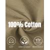 imageCOOFANDY Mens Cotton Linen Pants Casual Harem Pants Elastic Waist Beach Boho Yoga TrousersDark Khaki