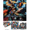 imageCOOFANDY Mens Hawaiian Shirt Short Sleeve Floral Button Down Shirts Tropical Holiday Beach ShirtsBlack  Colorful Flower