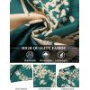 imageCOOFANDY Mens Hawaiian Shirt Short Sleeve Floral Button Down Shirts Tropical Holiday Beach ShirtsGreen  Palm Tree