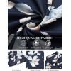 imageCOOFANDY Mens Hawaiian Shirt Short Sleeve Floral Button Down Shirts Tropical Holiday Beach ShirtsNavy  Flower 3