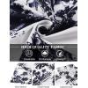 imageCOOFANDY Mens Hawaiian Shirt Short Sleeve Floral Button Down Shirts Tropical Holiday Beach ShirtsNavy  Palm Tree