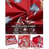 imageCOOFANDY Mens Hawaiian Shirt Short Sleeve Floral Button Down Shirts Tropical Holiday Beach ShirtsRed  Tropical Leaf