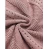 imageCOOFANDY Mens Knit Shirts Short Sleeve Button Down Polo Shirt Fashion Casual Summer Beach ShirtsClassic Dusty Pink  White