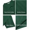 imageCOOFANDY Mens Knit Shirts Short Sleeve Button Down Polo Shirt Fashion Casual Summer Beach ShirtsGreen