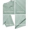 imageCOOFANDY Mens Knit Shirts Short Sleeve Button Down Polo Shirt Fashion Casual Summer Beach ShirtsIce Green