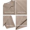 imageCOOFANDY Mens Knit Shirts Short Sleeve Button Down Polo Shirt Fashion Casual Summer Beach ShirtsKhaki
