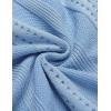 imageCOOFANDY Mens Knit Shirts Short Sleeve Button Down Polo Shirt Fashion Casual Summer Beach ShirtsLight Blue