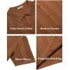 imageCOOFANDY Mens Knit Shirts Short Sleeve Button Down Polo Shirt Fashion Casual Summer Beach ShirtsLight Brown