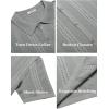 imageCOOFANDY Mens Knit Shirts Short Sleeve Button Down Polo Shirt Fashion Casual Summer Beach ShirtsLight Grey