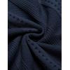 imageCOOFANDY Mens Knit Shirts Short Sleeve Button Down Polo Shirt Fashion Casual Summer Beach ShirtsNavy Blue