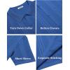 imageCOOFANDY Mens Knit Shirts Short Sleeve Button Down Polo Shirt Fashion Casual Summer Beach ShirtsRoyal Blue