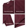 imageCOOFANDY Mens Knit Shirts Short Sleeve Button Down Polo Shirt Fashion Casual Summer Beach ShirtsWine Red