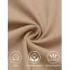 imageCOOFANDY Mens Linen Capri Pants Casual Lightweight 34 Baggy Pants Drawstring Elastic Waist Beach Yoga Pants with PocketsKhaki