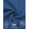 imageCOOFANDY Mens Linen Capri Pants Casual Lightweight 34 Baggy Pants Drawstring Elastic Waist Beach Yoga Pants with PocketsNavy Blue