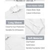 imageCOOFANDY Mens Long Sleeve Button Down Shirt Wrinkle Free Casual Shirt for Men Untucked Shirts with Pocket for WeddingWhite