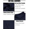 imageCOOFANDY Mens Long Sleeve Dress Shirt Casual Button Down Shirts Wrinkle Free Untucked ShirtBlueviolet