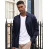 imageCOOFANDY Mens Long Sleeve Dress Shirt Casual Button Down Shirts Wrinkle Free Untucked ShirtBlueviolet