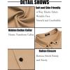 imageCOOFANDY Mens Long Sleeve Dress Shirt Casual Button Down Shirts Wrinkle Free Untucked ShirtCamel