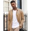 imageCOOFANDY Mens Long Sleeve Dress Shirt Casual Button Down Shirts Wrinkle Free Untucked ShirtCamel