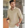 imageCOOFANDY Mens Long Sleeve Dress Shirt Casual Button Down Shirts Wrinkle Free Untucked ShirtChampagne