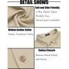 imageCOOFANDY Mens Long Sleeve Dress Shirt Casual Button Down Shirts Wrinkle Free Untucked ShirtChampagne